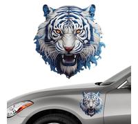 Decorative Car Decals, Tiger Automotive Stickers Car Bumper Sticker, Anti-Scratch Car Exterior Decoration Accessories Auto Decorative Sticker for Vehicles Walls