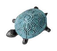 Decorative Cast Iron Turtle Access Box for Garden Porch Patio Entryway or Yard Accent Display and Home Decor, Textured Shell Spare Access Box Turtle Statue Garden Holder Decorative Entry Concealment