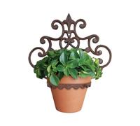 Decorative Wall Mounted Pot Holder - 1 Pot - Black