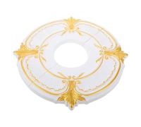 Decorative Ceiling Molding Ring, Ornate PU Trim for Light Fixtures | 31x31x2cm Golden Finish, Conceals Rough Openings and Imperfections, Suits Modern Home or Office Ceilings