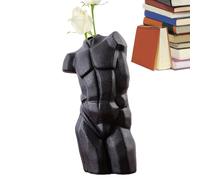 Decorative Ceramic Vase | Aesthetic Modern Male Body Art Flower Vase Decorative Modern Vases Human Body Art Vase, Creative Nude Man Statue Art Vase for Flowers
