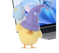 Decorative Chick Ornaments - Soft Chick Hat, 16cm Large Table Figure for Indoor, Desk, Fireplace and Shelf Decoration