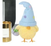 Decorative Chick Ornaments - Soft Chick Hat, 16cm Large Table Figure for Indoor, Desk, Fireplace and Shelf Decoration