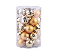 Decorative Christmas Balls 34PCS Shatterproof Ornaments for Trees and Holiday Celebrations, 40mm Size (1#)