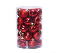 Decorative Christmas Balls 34PCS Shatterproof Ornaments for Trees and Holiday Celebrations, 40mm Size (16#)