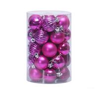 Decorative Christmas Balls 34PCS Shatterproof Ornaments for Trees and Holiday Celebrations, 40mm Size (8#)