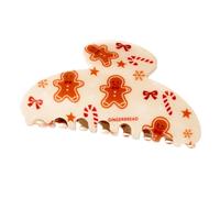 Decorative Christmas Hair Clip with Curved Jaw Hold, PVC Accessory for Holiday Updos, Half Up Looks and Daily Use Seasonal Hair Accessory Festive Clip Winter Holder Holiday Updo Curved Jaw