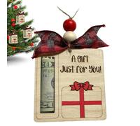 Decorative Christmas Money Saving - Wooden Tree Pendants - Christmas Decoration Coin Holder | for Boys and Girls and Men Friends Living Room and Bedroom, Do, Consulte la descripción, See