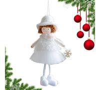 Decorative Christmas Tree Ornaments, Angel Christmas Party Decorations - Hanging Plush Girl for Children's Room, Ceiling, Garden, Door Wall