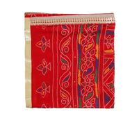 Decorative Chunari Chunar Chunni Large Chunni Puja Indian Traditional Navratri Festival Decoration Chunr MATA Ki Chunri for Statue Chowki Pooja Aasan Mat Posters Frame Home Decor(Size :- 76")(Red)