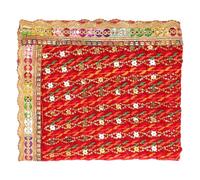 Decorative Chunari Cloth Chunni Puja Indian Traditional Cultural Festival New year Decoration Chunr MATA Ki Chunri Statue Chowki Aasan Mat Posters Frame Home Decor (Size :-42 Inche x 18 Inche)(Red)