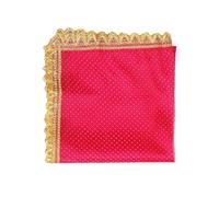 Decorative Chunari Pooja Cloth Chunni Puja For Indian Traditional Navratri Festival Decoration Chunr MATA Ki Chunri for Statue Chowki Aasan Mat Poster Frame Home Decor(Size:18 Inch x 36 Inch)(Pink)