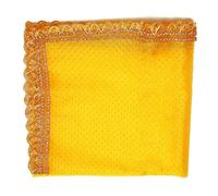 Decorative Chunari Pooja Cloth Chunni Puja For Indian Traditional Navratri Festival Decoration Chunr MATA Ki Chunri for Statue Chowki Aasan Mat Poster Frame Home Decor(Size:18 Inch x 36 Inch)(Yellow)