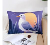 Decorative Coastal Painter Lumbar Pillow Covers 12x20, Hidden Zipper, Soft Plush Pillowcases Protectors Outdoor Throw Pillow Cases for Sofa, Bed, Couch, Living Room, Garden, Farmhouse Home Decor