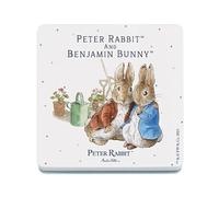 Decorative Coaster (10 x 10 cm) - Beatrix Potter - Peter Rabbit and Benjamin Bunny together