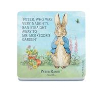 Decorative Coaster (10 x 10 cm) - Beatrix Potter - Peter Rabbit - Peter, who was very naughty