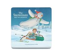 Decorative Coaster (10 x 10 cm) - The Snowman and the Snowdog (Sledging)
