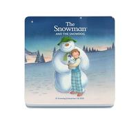 Decorative Coaster (10 x 10 cm) - The Snowman and the Snowdog (Trio Pose)