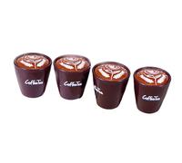 Decorative Coffee Cup Sculpture Realistic Designs Resin Craft Portable for Exhibits Gift Coffee Cup Designs Collectible