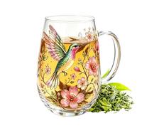 Decorative Coffee Mugs Colorful Decorative Retro Hummingbird Bee Glassware