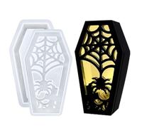 Decorative Coffin Shape Print - Lampshade Printing for Home Decor, Stmpa for Creating Halloween Craft Lampshades | For Living Room Table Entrance Bathroom Bedroom