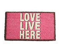 Decorative Coir Entrance Door Mat Love live here 70 cm x 40 cm