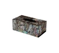 Decorative Coloured Shell Tissue Box Creative and Lightweight Luxury Home Storage Paper Box for Living Room (Medium)