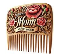 Decorative Combs, Hair Combs for Women Decorative,Mother's Day Wood Floral Disappointment Combs | Handmade Vintage Hair Brush, Vanity Decor for Living Room