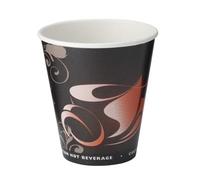 DEcorative Concepts UK Paper Coffee Cups - 50-Pack Strong Disposable Cups (8oz) Recyclable Hot/Cold Drink Cups - Lightweight Coffee, Chocolate, Teacups