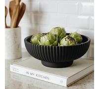 Decorative Concrete Fruit Bowl For Kitchen Counter Or Table Decor - Premium Quality Large Key Bowl Elevates Your Modern/Farmhouse Home Decoration, Showcasing Fruit or Seasonal Centerpieces in Style
