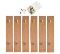 Decorative Cork Strips for Walls Pack of 6 Keep Important Information within Reach (Right angle)
