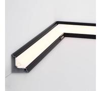 Decorative Cornice Moulding LED Channel for Indirect Lighting in Ceiling, Bedroom, Office, and Living Room