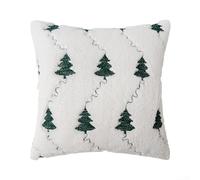 Decorative Couch Accessory at the Size of Eighteen Inches Showcasing an Iconic Festive Theme (white)