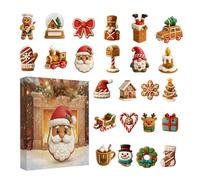 Decorative Countdown - Acrylic Musical Ornaments 2025, 24 Day Holiday Calendar, Festive Musical Elements Set, Seasonal Celebration Kit, Dan Hanging Collection