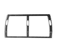 Decorative Cover For BMW X5 E53 2000-2006 Carbon Fiber Center Console Air Conditioning Control Panel Trim Cover Car Interiors Sticker(Black 1)