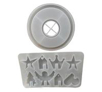 Decorative Craft Silicone Mold Versatile Silicone Crowns Irregular Shape Ornament with Holder Essential Irregular Shape Decoration