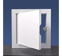 Decorative Crawl Space Floor Access Door Magnetic Access Panel Cover for Wall/Ceiling Flush Mount Drywall Access Push Lock Door Small Square Access Panel,White(20x20cm(7.8x7.8in))