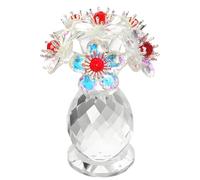 Decorative Crystal Nature Sculptures Item Popular Room Enhancement Flower Piece Bouquet Ornament Crystal Flowersck