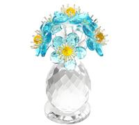 Decorative Crystal Nature Sculptures Item Popular Room Enhancement Flower Piece Bouquet Ornament Crystal Flowersck
