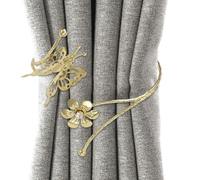 Decorative Curtain Ties,Butterfly Curtain Tiebacks | Vista Print Metal Decorative Curtain Clips Buckle Curtain Holders | Simple Elegant Curtain Holdback Curtain Decoration for Home Hotel