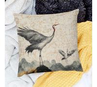 Decorative Cushion Covers Cr-Ane Hill Birds Set Of 2 Soft Cushion Covers For Farmhouse Bedroom Garden