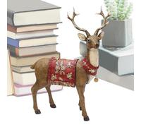 Decorative Deer Statue Reindeer Resin Sculpture Christmas Heradica Heradica's Stottop Sculptor's Desks Sculpted Blue Deer Deer Statue Brand Deer Statue Herajika The Decorative Resin Made Dee