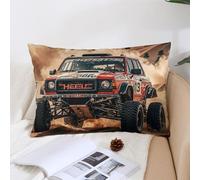 Decorative Desert Trail Running Lumbar Throw Pillow Covers 12 "x20 " with Hidden Zipper Outdoor Couch Pillow Cases for Sofa Bed Living Room Garden Plush Pillowcase Farmhouse Cushion Case Home Decor