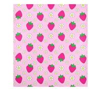 Decorative Dishwasher Magnet Cover Reusable Fall Refrigerator Magnets 23x26in Cute Pink Strawberries