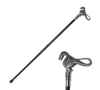 Decorative Dog - Classic Men's Walking Stick, 36.6in Mobility Support, Knob Handle Dog, Non-Slip Foot Grip | Fashionable Balance Aid With Elegant Design For Elderly Walking, Gentlemen Use, Trav