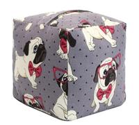 Decorative Door Stopper, Weighted Fabric Door Stopper with Handle, Heavy-Duty Square Door Floor Stop for Bedroom, Living Room, Interior, Doors (Dog)