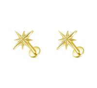 Decorative Earrings G23 | Metal Marking Flat Back Profile 1.2 X 8 Mm Pair Everyday Piercing Jewelry Set Accent