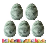 Decorative Easter - 5 Pieces Spring Knitted Garlands for Craft Decorations - Fake Eggs, for Vase Garland Garland Home Dining Room Workplace Party