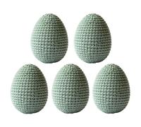 Decorative Easter Egg - 5 Pieces Knitted Spring Garland Crafts, Faux Easter Eggs, Handmade Holiday Decoration | Dining Workplace Party Celebration Vase Wreath Garland Home Table Centerpiece Seasonal S