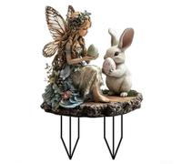 Decorative Easter Garden Stakes for Courtyards and Walkways Featuring Playful Bunny and Egg Motifs to Brighten Outdoor Celebrations (OH833)